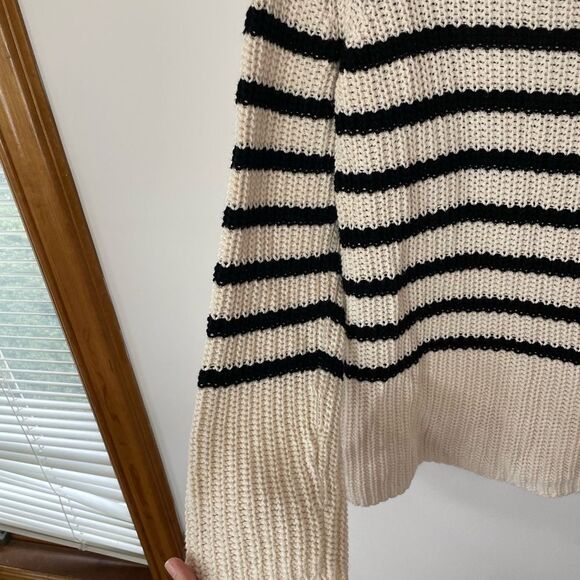 Ann Taylor Knitted Striped Sweater size large - Picture 2 of 5